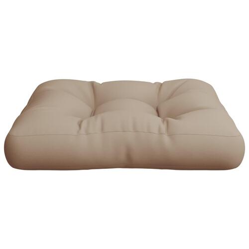 Pallehynde 58x58x10 cm stof gråbrun