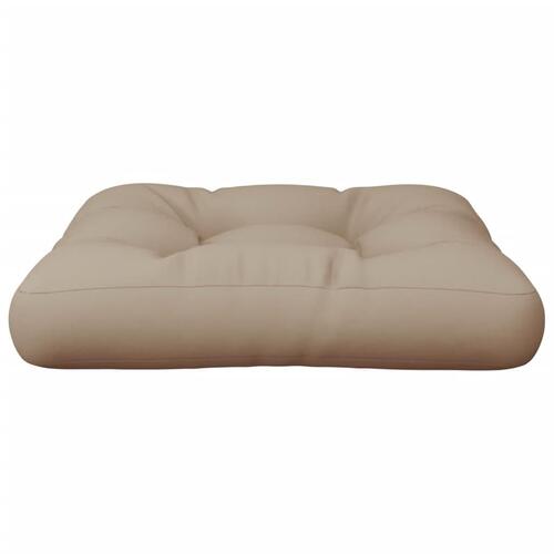 Pallehynde 58x58x10 cm stof gråbrun