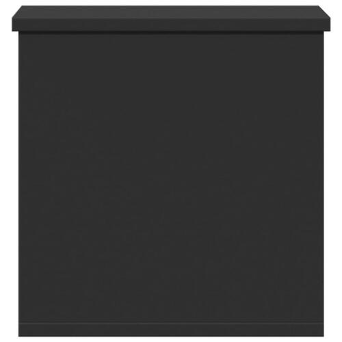 Opbevaringsboks 30x35x35 cm konstrueret træ sort