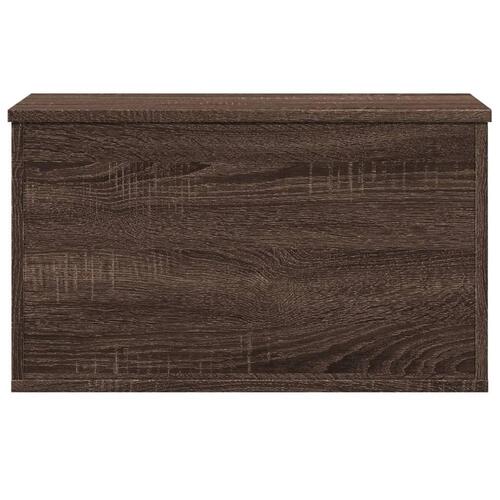 Opbevaringsboks 60x35x35 cm konstrueret træ brun egetræsfarve