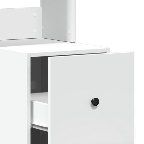 Køkkenskab 35x50x180 cm konstrueret træ hvid