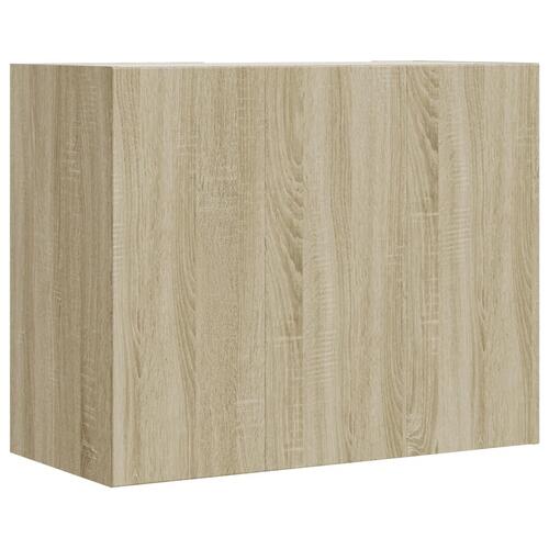 Vægskab 75x35x60 cm konstrueret træ sonoma-eg