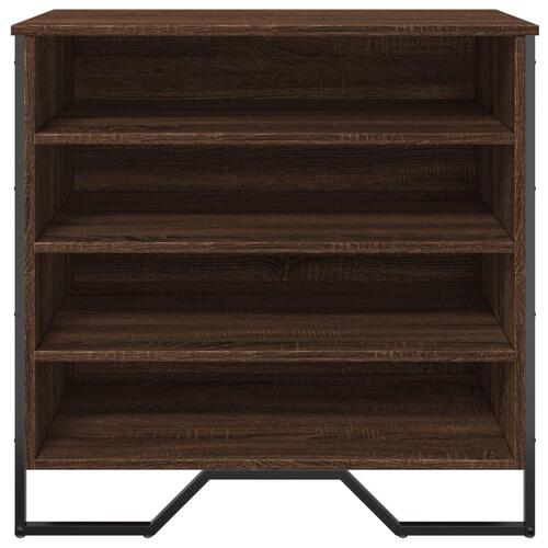 Skoreol 80x38x78 cm konstrueret træ brun egetræsfarvet