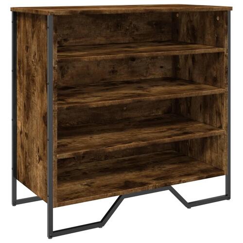 Skoreol 80x38x78 cm konstrueret træ røget egetræsfarve