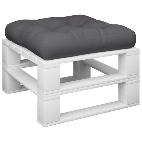 Pallehynde 58x58x10 cm stof antracitgrå