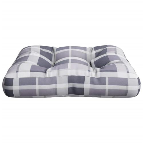 Pallehynde 58x58x10 cm stof gråternet
