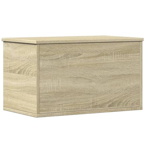 Opbevaringsboks 60x35x35 cm konstrueret træ sonoma-eg