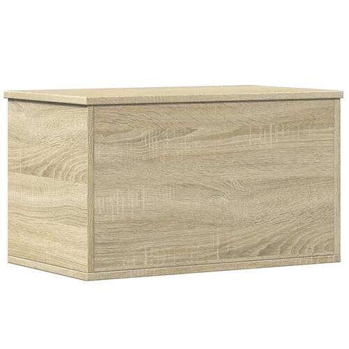 Opbevaringsboks 60x35x35 cm konstrueret træ sonoma-eg