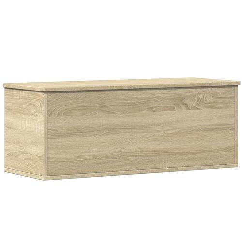 Opbevaringsboks 90x35x35 cm konstrueret træ sonoma-eg