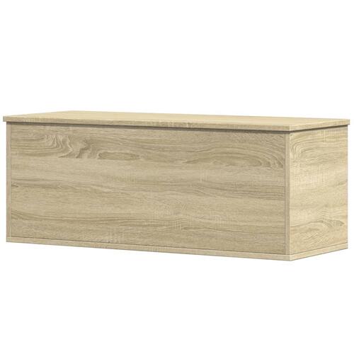 Opbevaringsboks 90x35x35 cm konstrueret træ sonoma-eg