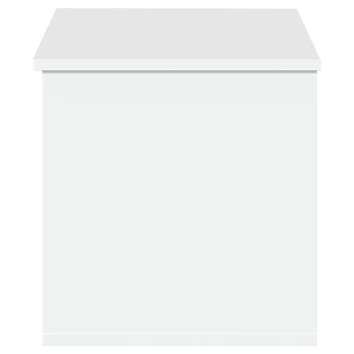 Opbevaringsboks 90x35x35 cm konstrueret træ hvid