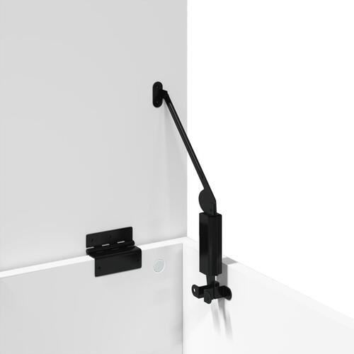 Opbevaringsboks 90x35x35 cm konstrueret træ hvid