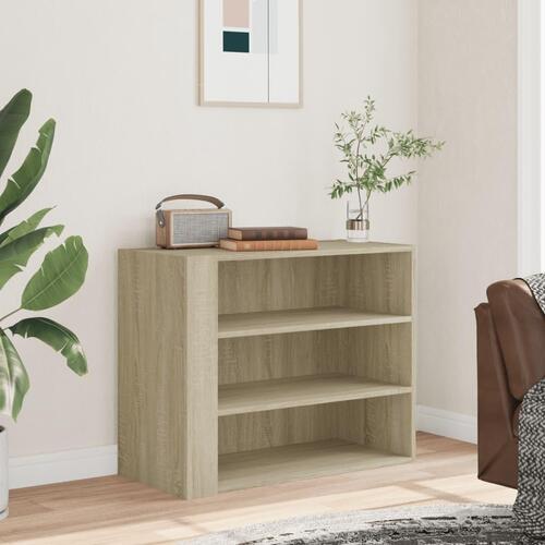 Vægskab 75x35x60 cm konstrueret træ sonoma-eg