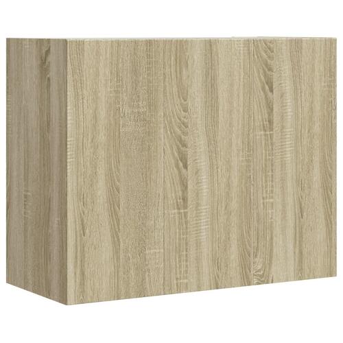 Vægskab 75x35x60 cm konstrueret træ sonoma-eg