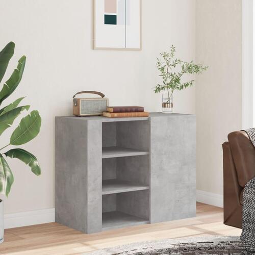Vægskab 75x35x60 cm konstrueret træ betongrå