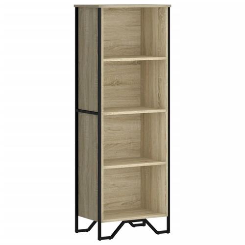 Bogreol 50x31x137,5 cm konstrueret træ sonoma-eg