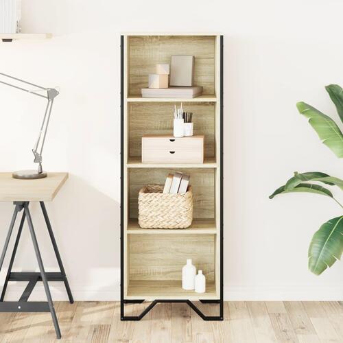 Bogreol 50x31x137,5 cm konstrueret træ sonoma-eg