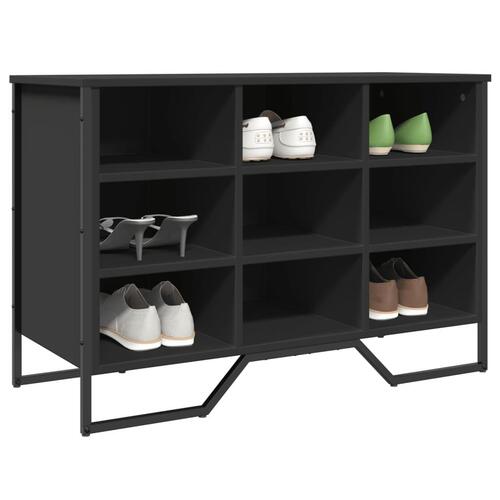 Skoreol 90x38x45,5 cm konstrueret træ sort
