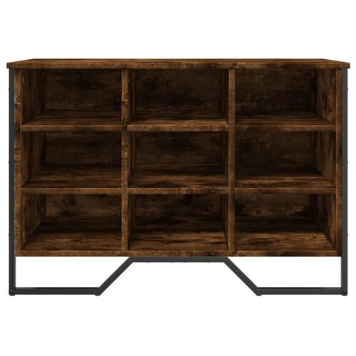 Skoreol 90x38x61,5 cm konstrueret træ røget egetræsfarve