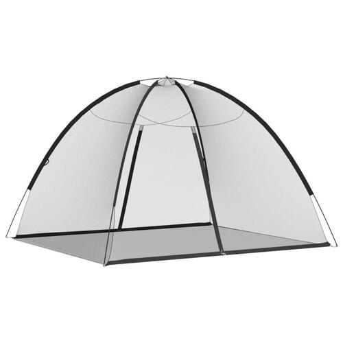 Myggenet med døre 200x180x135 cm trådnet sort
