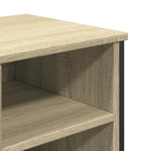 Underskab til håndvask 91x35x60 cm konstrueret træ sonoma-eg