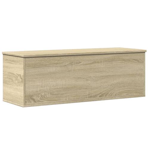 Opbevaringsboks 102x35x35 cm konstrueret træ sonoma-eg