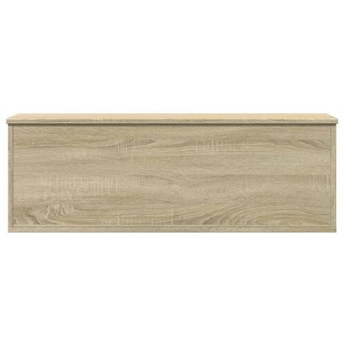 Opbevaringsboks 102x35x35 cm konstrueret træ sonoma-eg