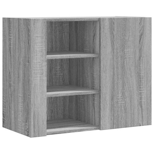Vægskab 75x35x60 cm konstrueret træ grå sonoma-eg