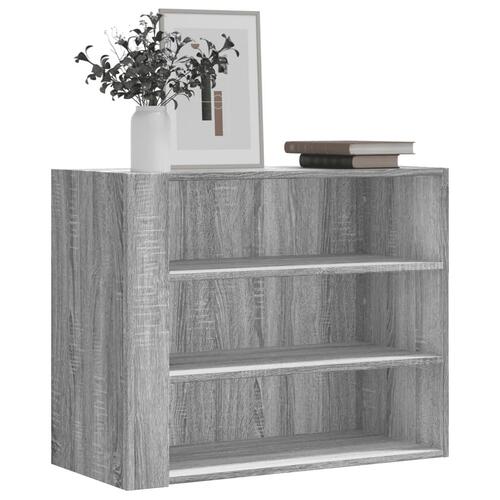 Vægskab 75x35x60 cm konstrueret træ grå sonoma-eg