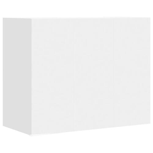 Vægskab 75x31x70 cm konstrueret træ hvid