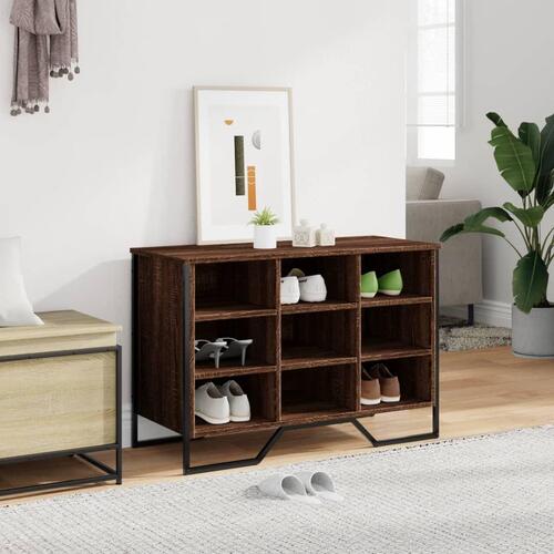 Skoreol 90x38x61,5 cm konstrueret træ brun egetræsfarve