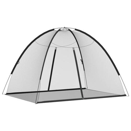Myggenet med døre 200x150x140 cm trådnet sort