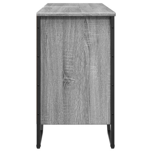 Underskab til vask 91x35x60 cm konstrueret træ grå sonoma-eg