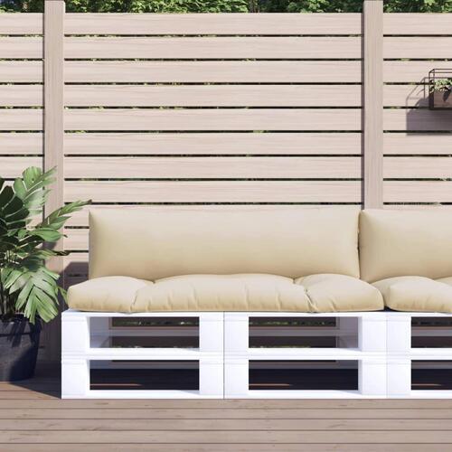 Pallehynder 2 stk. stof beige