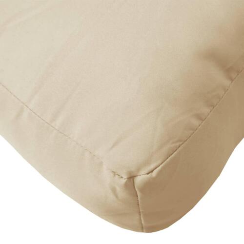Pallehynder 2 stk. stof beige