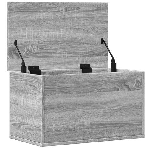 Opbevaringsboks 60x35x35 cm konstrueret træ grå sonoma-eg