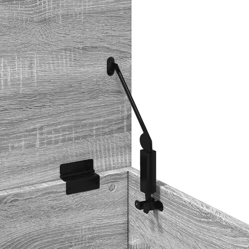Opbevaringsboks 60x35x35 cm konstrueret træ grå sonoma-eg