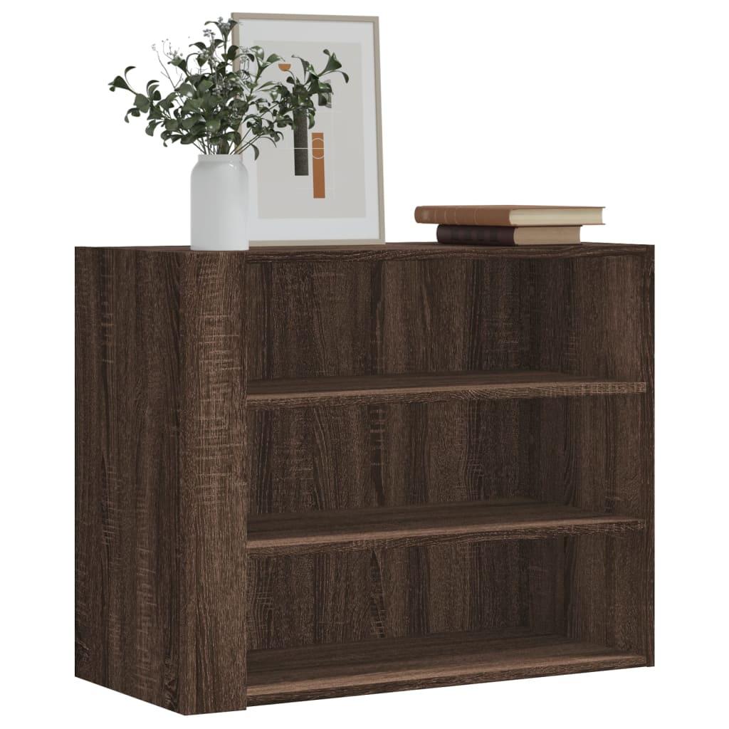 Vægskab 75x35x60 cm konstrueret træ brun egetræsfarve