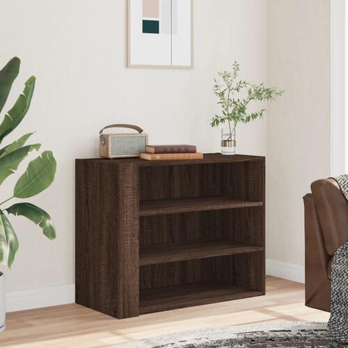 Vægskab 75x35x60 cm konstrueret træ brun egetræsfarve