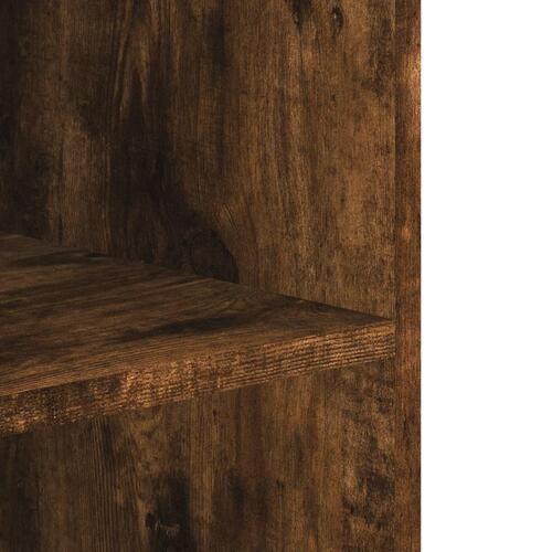 Vægskab 75x35x60 cm konstrueret træ røget egetræsfarve