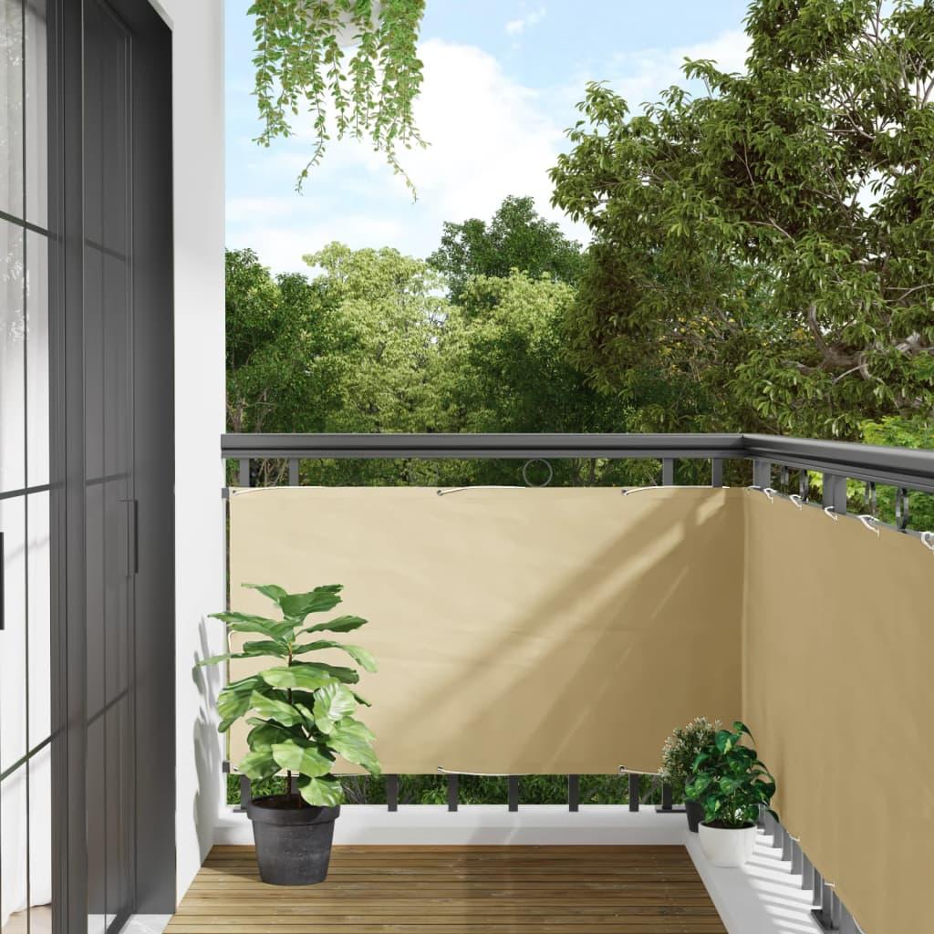 Altanafskærmning 800x75 cm PVC cremefarvet