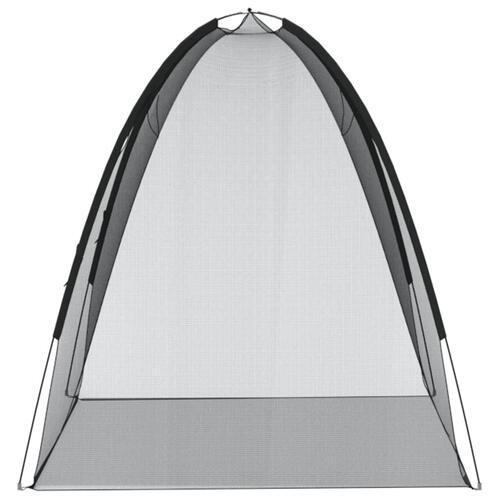 Myggenet med døre 200x120x130 cm trådnet sort