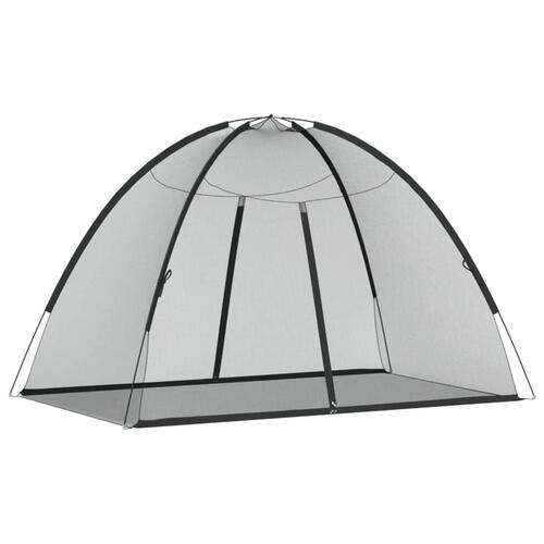 Myggenet med døre 200x120x130 cm trådnet sort