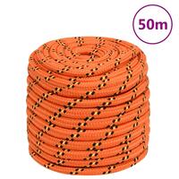 Tovværk til båd 16 mm 50 m polypropylen orange