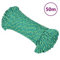 Tovværk til båd 5 mm 50 m polypropylen grøn