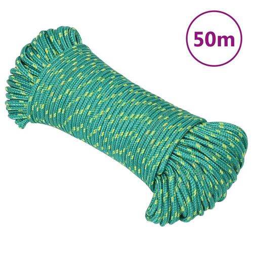 Tovværk til båd 5 mm 50 m polypropylen grøn