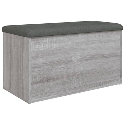Skobænk 82x42x45 cm konstrueret træ grå sonoma-eg