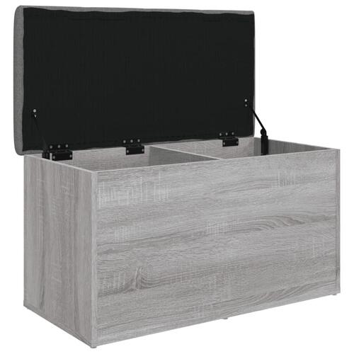 Skobænk 82x42x45 cm konstrueret træ grå sonoma-eg