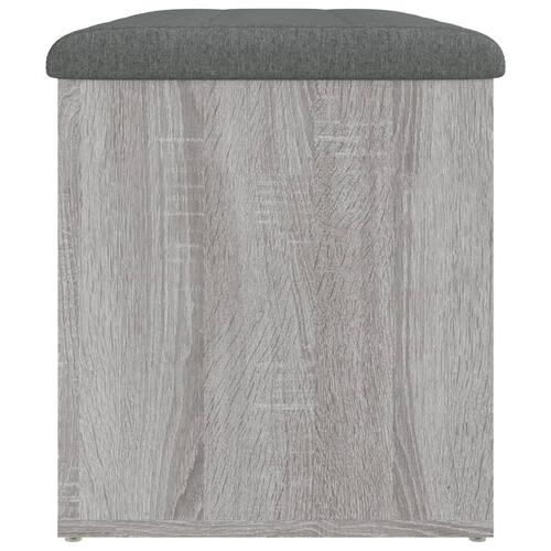 Skobænk 82x42x45 cm konstrueret træ grå sonoma-eg
