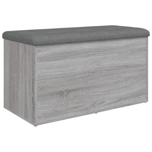 Skobænk 82x42x45 cm konstrueret træ grå sonoma-eg